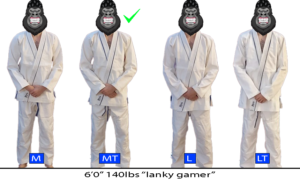tall lanky bjj size giude
