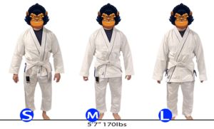 average guys gi size guide