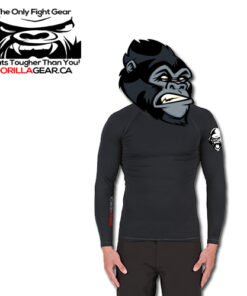 All Black Long Sleeve Grappling Rash Guard